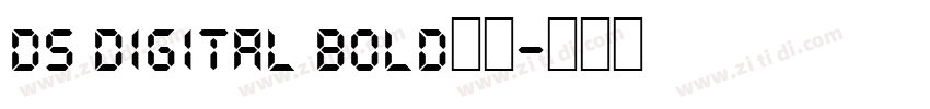 ds digital bold字体字体转换